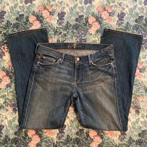 7 for all mankind Bootleg Stretch Jeans Size 29, 34” waistband/hip, 30” inseam